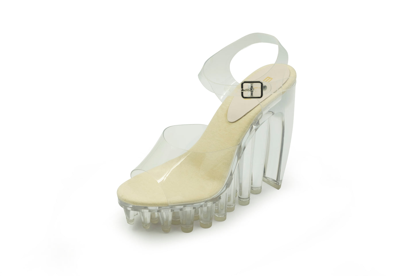 CLEAR SPIKE HEELS