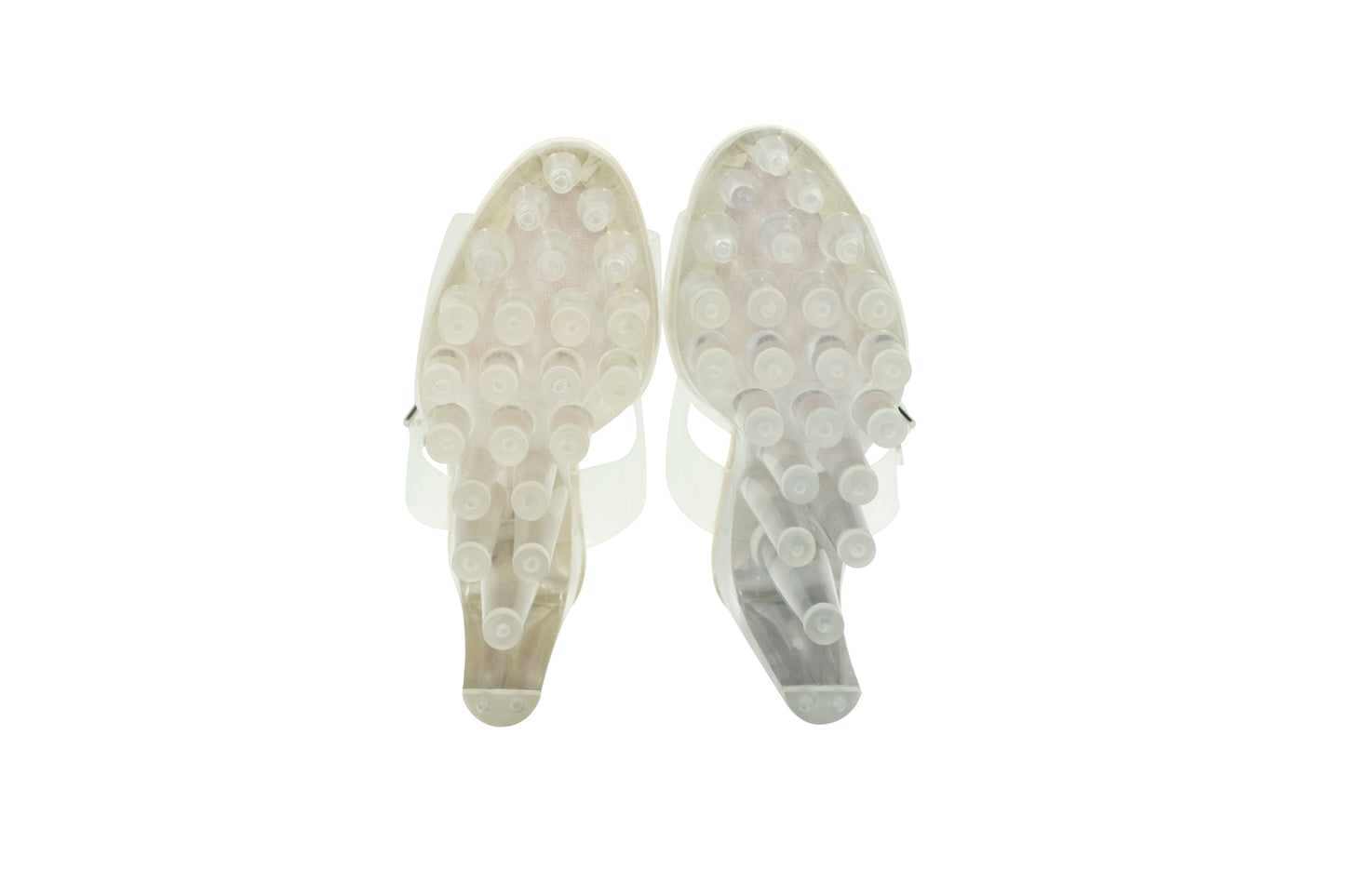 CLEAR SPIKE HEELS