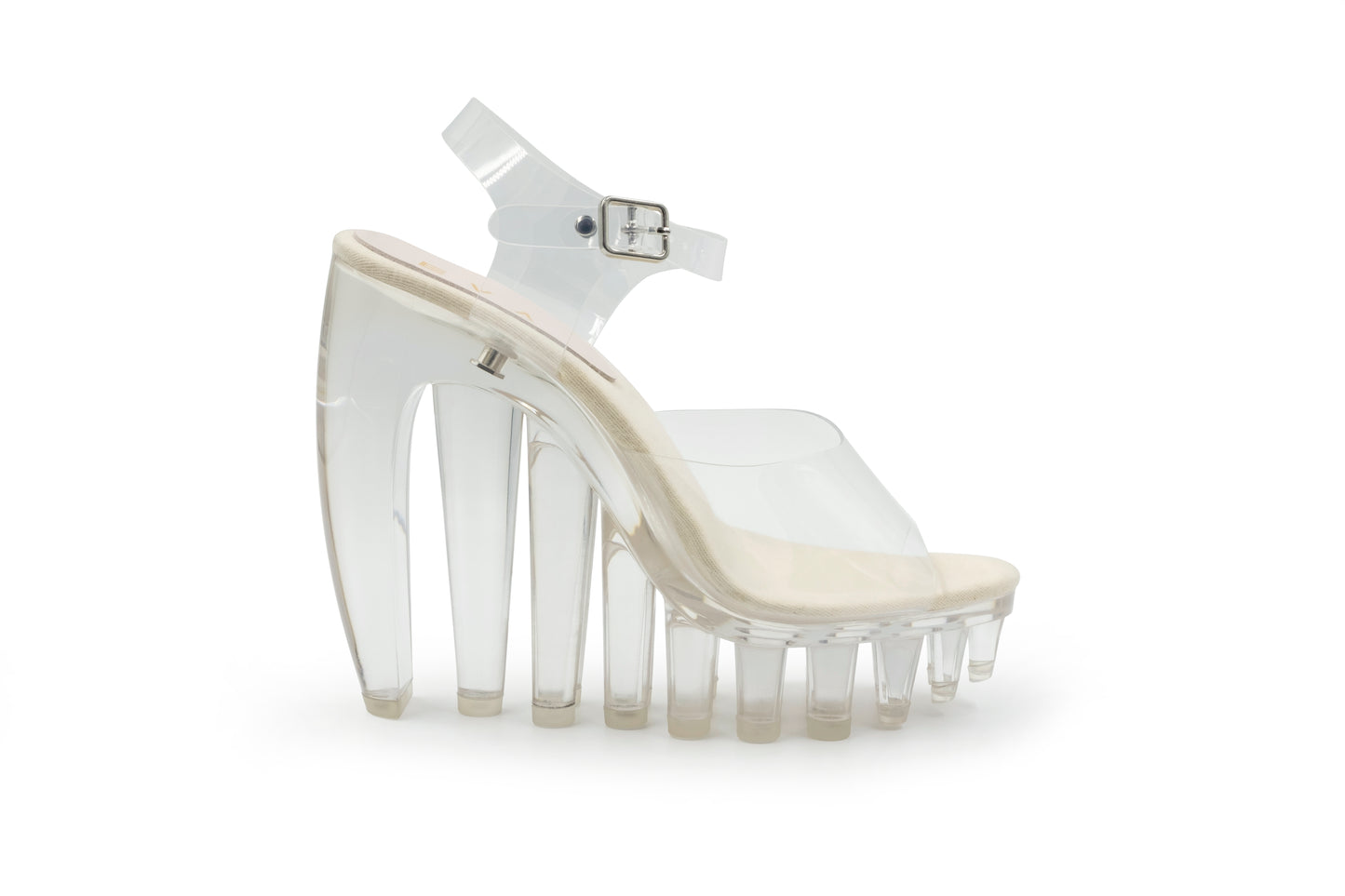 CLEAR SPIKE HEELS