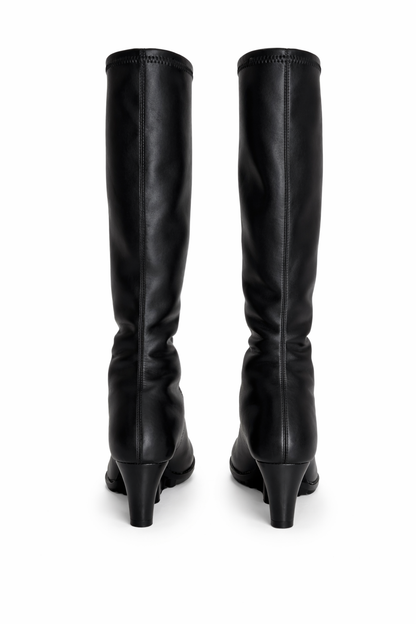 EMAGINE LOW HEELS SPIKE BOOTS