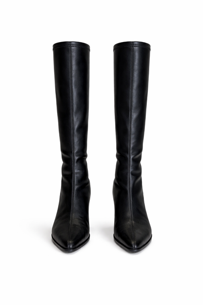 EMAGINE LOW HEELS SPIKE BOOTS