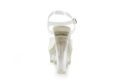 CLEAR SPIKE HEELS